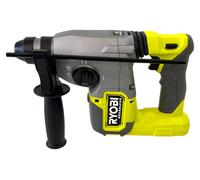 Ryobi Pack Taladro percutor + Martillo 2.5J + Amoladora 125mm 18V ONE+ sin escobillas (4.0Ah+2.0Ah)
