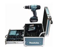 Martillo Perforador Makita Dhp453rfx2 Con 2 Baterías De Iones De Litio De 18 V 3 Ah, Caja