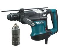 Martillo perforador multifunción Makita HR 3210 FCT, para uso profesional, funcionamiento con cable, 850 vatios, velocidad variable, con mandril de perforación adaptable