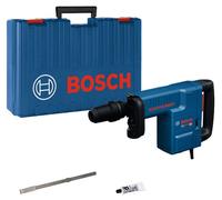 Martillo perforador profesional Bosch GSH 11 EV, con sistema SDS max, incluye accesorios y maletín para herramientas