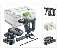 Martillo perforador sin cable Festool BHC 18-Basic 18 V 1,8 J SDS Plus Brushless + 2x batería 3,0 Ah + cargador + systainer