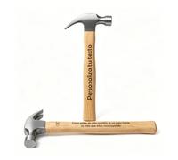 Martillo Personalizado con Grabado, Grabado Personalizado de Nombres, Fechas y Mensajes, Martillo Resistente, Regalo Ideal para el Día del Padre, Carpinteros y Amantes del Bricolaje (C)