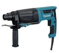 Martillo rotativo Makita HR2670 con cable 800W 1500Rpm 3J sin llave 362 mm 6,...