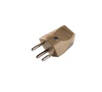 Martin Kaiser Enchufe Suizo Tipo 12/10 Amp Con Toma de Tierra Contacto Oro - 521N/go [100 Piezas]
