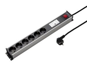 Martin Kaiser Regleta de Alimentación de Aluminio 6V con Filtro RFI Cable 3M (Enchufe Europeo) - 1335ZL6SW3