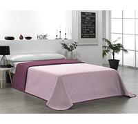 Martina Home Colcha Boutí Reversible, Berenjena Salmón, Cama 135,Diamond