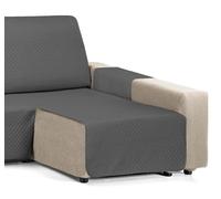 Martina Home Cubre Chaise Longue Acolchado Diamond, 240 cm, Antracita - Universal