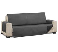 Martina Home Diamond Funda Cubre Sofá,Protector para Sofás Acolchado Reversible,Antracita/Negro, 4 Plazas