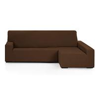 Martina Home Funda Chaise Longue Elástica Emilia Brazo Derecho Largo (Visto de Frente), Marrón