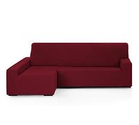 Martina Home Funda Chaise Longue Elástica Emilia Brazo Izquierdo Largo (Visto de Frente), Burdeos
