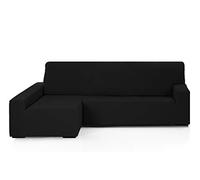 Martina Home Funda Chaise Longue Elástica Emilia Brazo Izquierdo Largo (Visto de Frente), Negro