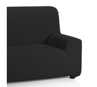 Martina Home Funda de sofá elástica Modelo Emilia - Color Negro - 4 Plazas (220 a 260 cm)