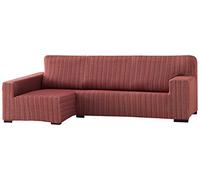 Martina Home Funda Elástica para Sofá Chaise Longue, Modelo MEJICO, Brazo Izquierdo, Color Burdeos, Tamaño Desde 240 a 280 cm