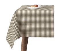 Martina Home Mantel Antimanchas CONFECCIONADO Petit Vichy Cuero 100X140 CM