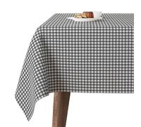 Martina Home Mantel Antimanchas CONFECCIONADO Petit Vichy Gris Oscuro 200X140 CM