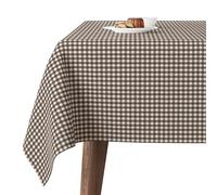 Martina Home Mantel Antimanchas CONFECCIONADO Petit Vichy MARRÓN 180X140 CM