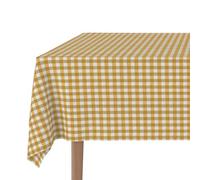 Martina Home Mantel Antimanchas CONFECCIONADO Vichy Oro 220X140 CM