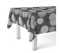 Martina Home Mantel Hule Lens Negro 220X140 CM