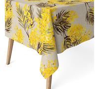 Martina Home Mantel Resinado Mimosa Beige 180x140 cm Duradero y Resistente al Agua
