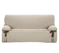 Martina Home Milan Funda Sofa Lazos, Lino, 4 plazas