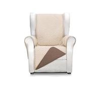 Martina Home Milano Funda Cubre Sofá, Protector para Sofás Acolchado Reversible 1 Plaza/Relax Beige/Marrón