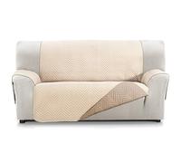 Martina Home Milano Funda Cubre Sofá, Protector para Sofás Acolchado Reversible 3 Plazas Beige/Cuero
