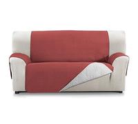 Martina Home Milano Funda Cubre Sofá, Protector para Sofás Acolchado Reversible 3 Plazas Rojo/Gris