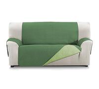 Martina Home Milano Funda Cubre Sofá, Protector para Sofás Acolchado Reversible 4 Plazas Verde/Botella