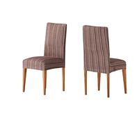 Martina Home Pack de 2 Fundas para Silla con Respaldo Modelo MEJICO, Color MARRÓN