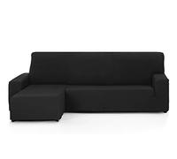 Martina Home Tunez Funda chaise longue Brazo corto izquierdo Negro (visto de frente)