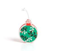 martini SPA - Xmas Collection - Esponja Bola de Navidad PU con cordón, Color Rojo y Verde, 12.5x10.4x2.8cm, 23g, 1 Unidad