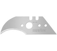 MARTOR 10 x Hoja de gancho con hoja puntiaguda, Cuchillos de recambio para Cúter, Cuchillo de seguridad, longitud 59 mm, Afilado de 2 lados, en cargador, no. 60