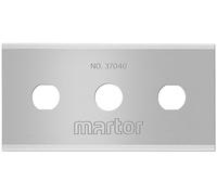 MARTOR 10 x Hoja industrial, hojas de recambio Cúter, Cuchillo de seguridad, 22 mm, afilado, utilizable 4 veces, no. 37040
