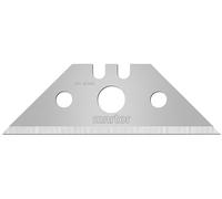 MARTOR 10 x Hoja trapezoidal, hoja de recambio Cúter, Cuchillo de seguridad, 19 mm, afilado, en dispensador, 2 veces utilizable, no. 42045