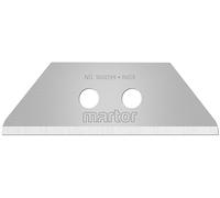 MARTOR 10 x Hoja trapezoidal, hoja de recambio Cúter, Cuchillo de seguridad, 19 mm, afilado, en dispensador, 2 veces utilizable, No. 160099