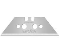 MARTOR 10 x Hoja trapezoidal, hojas de recambio Cúter, Cuchillo de seguridad, 19 mm, afilado, en dispensador, utilizable en 2 pliegues, nº 199