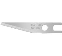 MARTOR 100 x cuchilla gráfica, hojas de recambio, cuchilla artesanal, Escalpelo, desbarbador, 5,7 mm, afilado, un solo uso, nº 605
