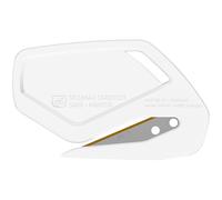 MARTOR 100 x Cuchillos de seguridad, Hoja oculta, SECUMAX CARDYCUT, Cúter profesional, ligero, plástico, Para diestros y zurdos