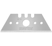 MARTOR 10x Hoja Cúter Trapecio 19 mm, 2 Usos, SECUNORM 300 & 500