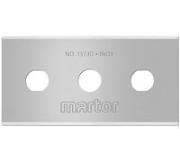 MARTOR 10x Hoja industrial 22 mm, 4 filos, acero, Doppel-Facette