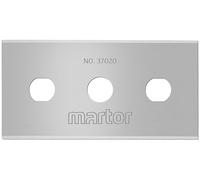 MARTOR 250 x hoja industrial, hojas de recambio Cúter, Cuchillo de seguridad, 22,2 mm, afilado, en dispensador, 4 veces utilizable, nº 37020
