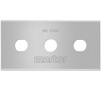 MARTOR 350 x hoja industrial, hojas de recambio Cúter, Cuchillo de seguridad, 22 mm, afilado, en dispensador, utilizable en 4 pliegues, nº 37010