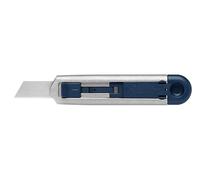 MARTOR Cuchillos de seguridad con retracción de Hoja, SECUNORM PROFI40 MDP, Cúter profesional, Hoja larga, aluminio, Para diestros y zurdos