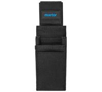 Martor Porta-Cuchillos L – Bolsa 5 compartimentos, clip y cierre Velcro, nylon negro
