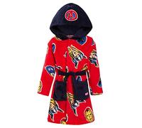 Marvel Albornoz de los Vengadores con capucha para niños, con diseño de superhéroes, rosso, 8 años