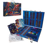 Marvel Avangers Spiderman Set Estuche de Colores para Niños - Rotuladores, Lápices de Colores, Crayones - Más de 130 Piezas (Multicolor Spiderman)