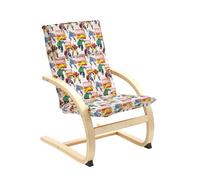 Marvel Avengers Sillón infantil fabricado con estructura natural de chapa de abedul, soporta hasta 30 kg, tamaño pequeño, multicolor