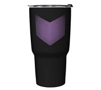 Marvel Hawkeye Halftone Logo - Taza de viaje con aislamiento de acero inoxidable de 27 onzas, multicolor