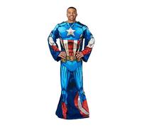 Marvel Northwest - Manta cómoda con Mangas, para Adultos (48 x 71 Pulgadas), Capitán América