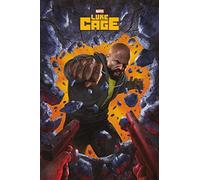 Marvel Póster de Luke Cage de Wall Break, Papel, Multicolor, 91.5L x 61W cm